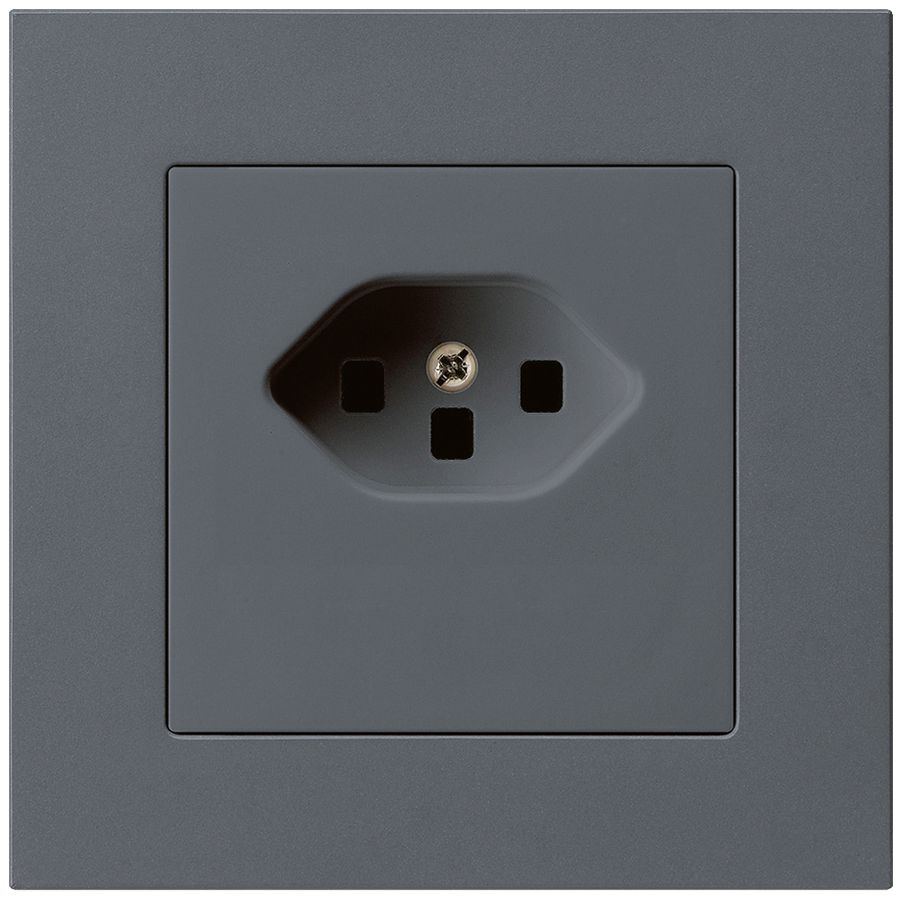 UP-Steckdose kallysto.pro T23 anthrazit Schraubklemme