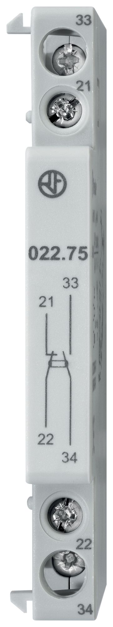 Hilfsschalter Finder 022.75, 1S+1Ö 6A/230VAC, für 22.32/22.34/22.44/22.64