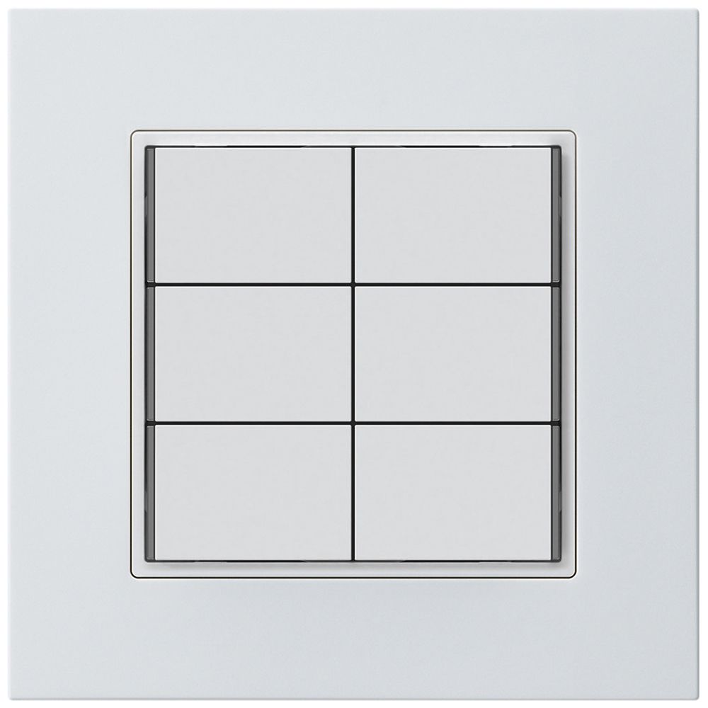 Poussoir KNX ENC KPR 6×touches 6×points actionnables LED blanc