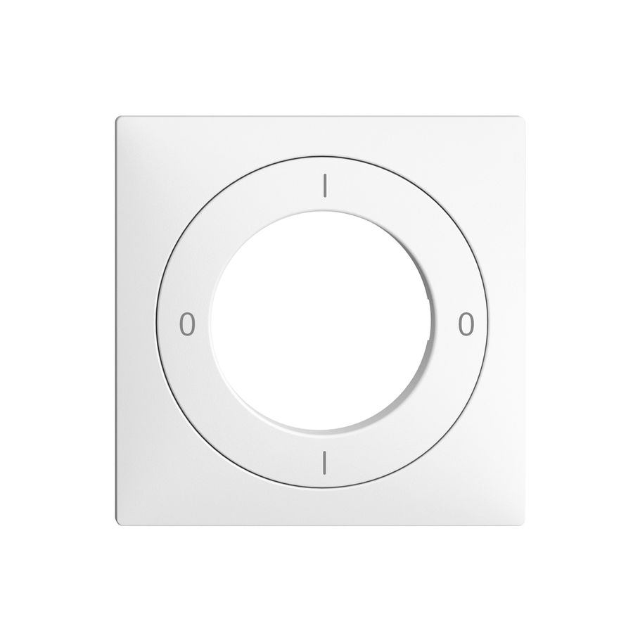 Kit frontale EDIZIOdue 0-1-0-1 60×60mm bianco per interruttore a chiave