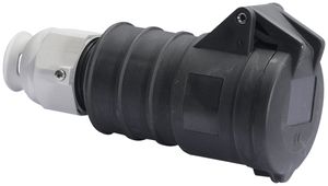 Kupplung CEE Bals 5P 32A 500V 7h schwarz IP44 vernickelt Quick C.