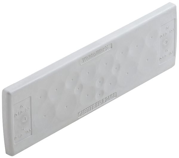 Plaque passe-câbles WM CABTITE EP A 24/18 142×44×12mm TPE gris