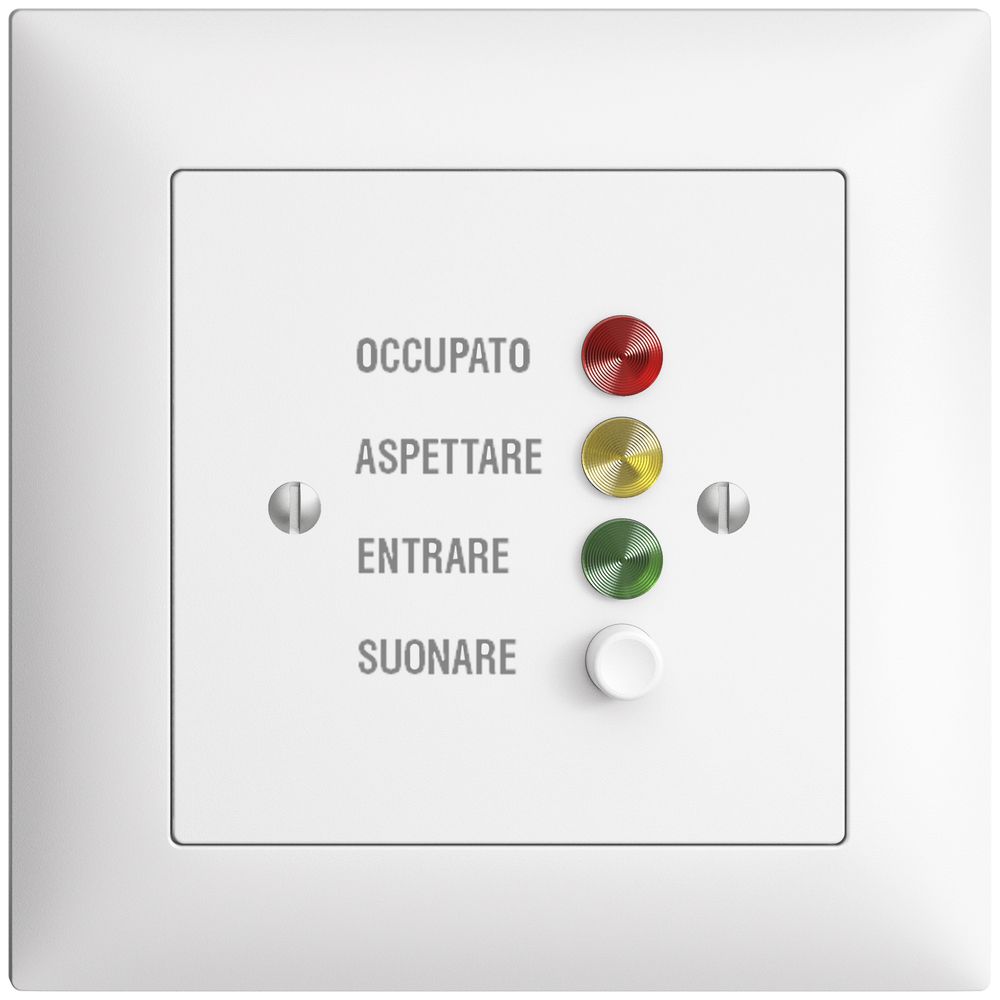 Station de porte ENC EDIZIOdue pour signaux d'appel, blanc