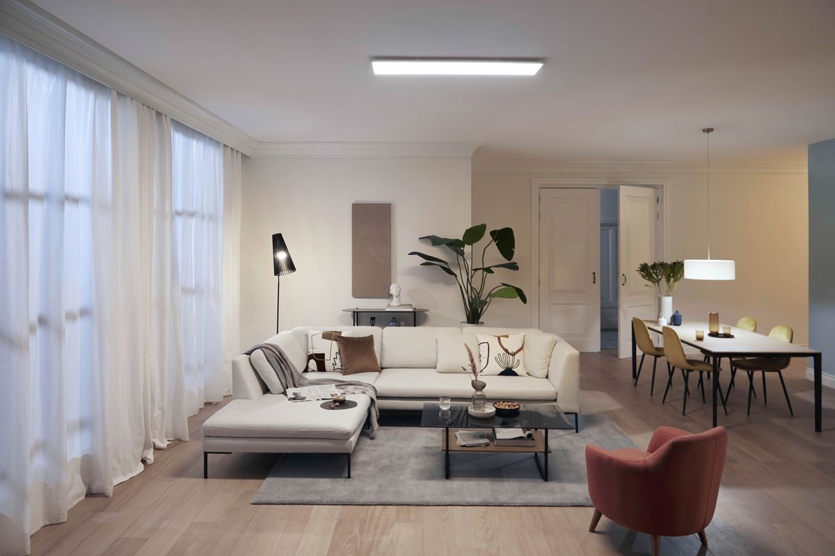 LED-Deckenleuchte Philips Touch 36W 3600lm 4000K DIM 1200×300mm weiss