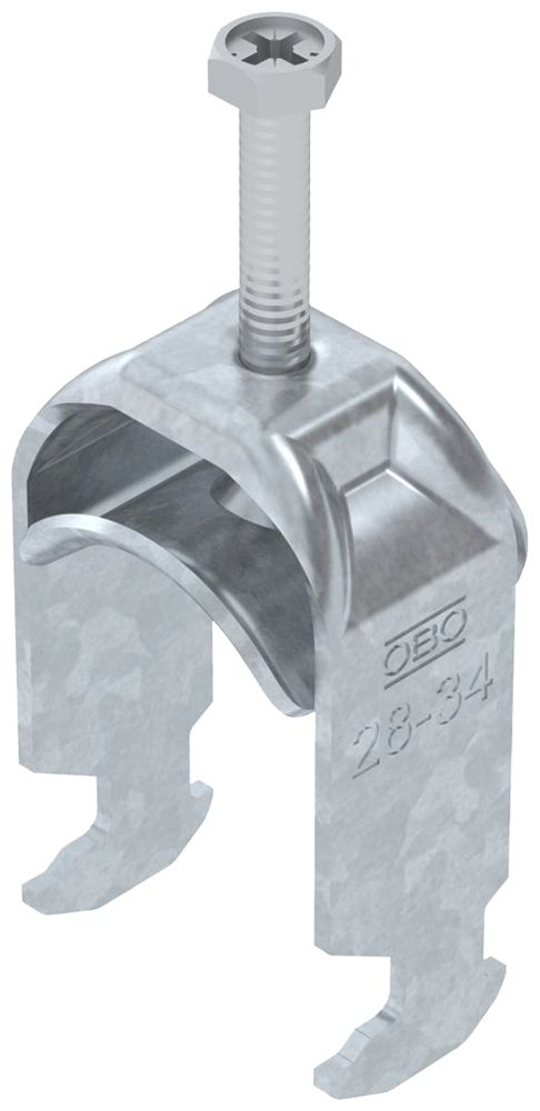 Fixation rapide BET 2056 pied à H métal 28…34mm 1×câble acier Zn-ch-im