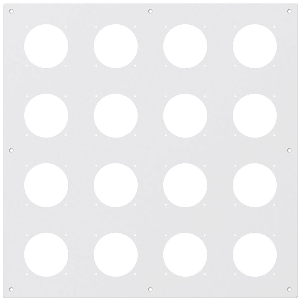 Plaque de montage ENC robusto 4×4 aluminium, blanc