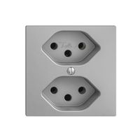 UP-Steckdose EDIZIOdue 2×T13 silver