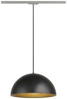 Pendelleuchte SLV FORCHINI M 40 AD1PH Si E27 1×40W DIM Ø400mm schwarz/gold