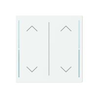 Tasterabdeckung ABB SIDUS touch 2-fach "Wippe-Auf/Ab" weiss
