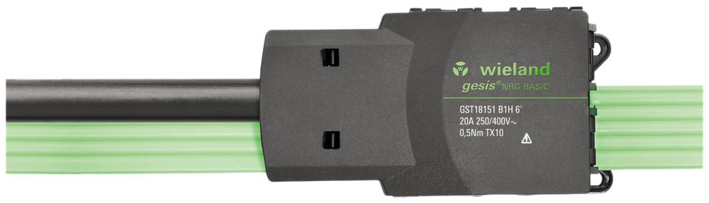 Alimentazione Wieland gesis rete per cavo tondo, nero