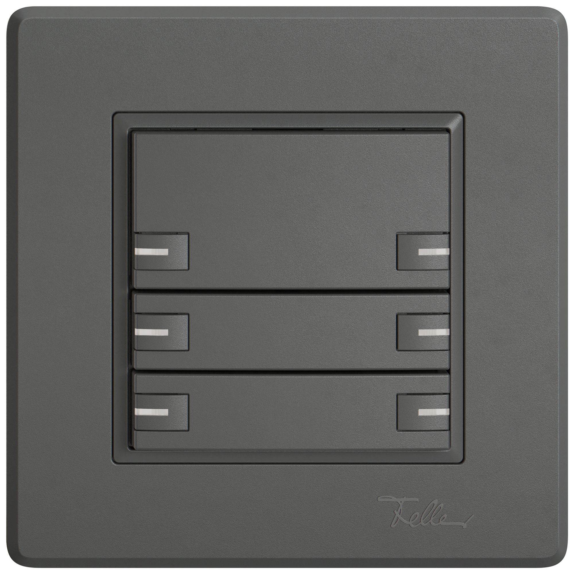 Pulsante KNX RGB INC EDIZIO.liv SNAPFIX® sensore temp.RGB-LED 6× com.1T grs