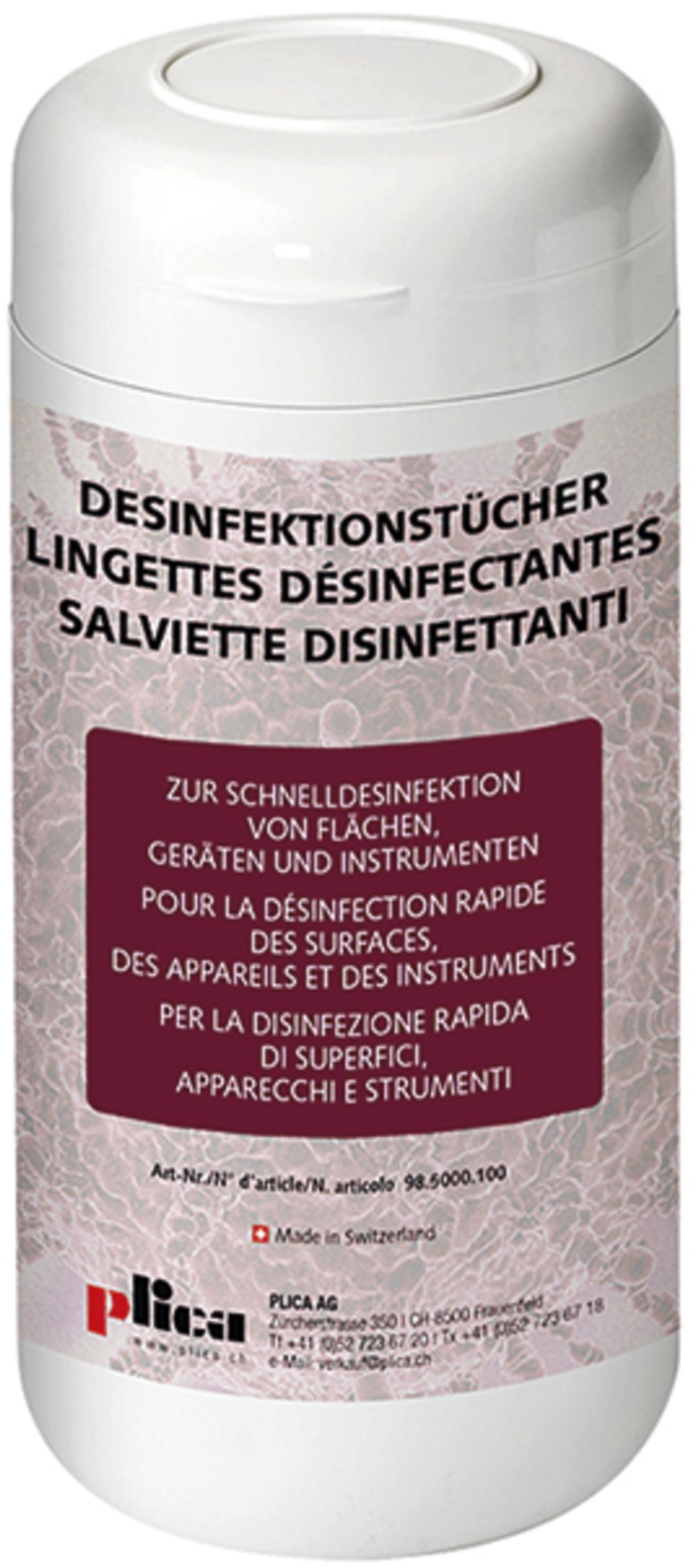 Desinfektionstücher Plica, 200 Blatt, 145×200 mm