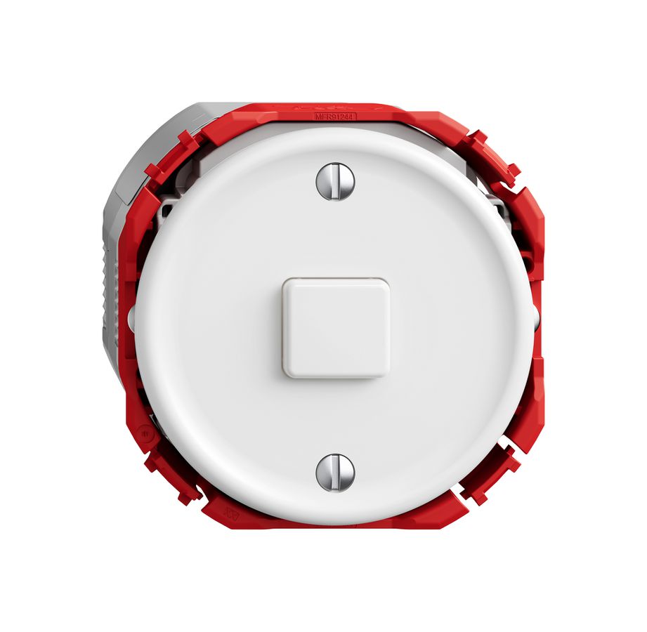 Druckschalter STANDARDdue Wiser SNAPFIX® 1 Taste WLAN ws