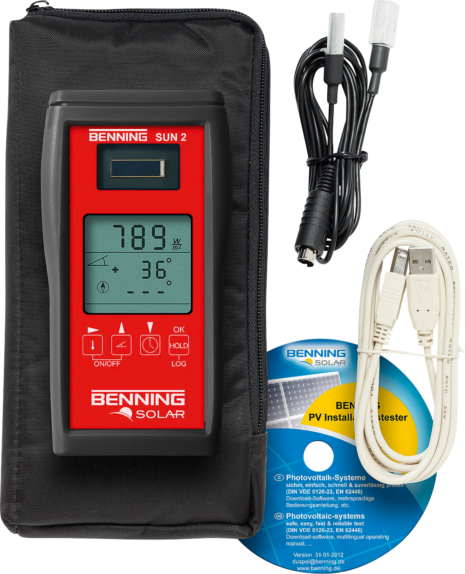 Benning SUN2 Einstrahlungs- und Temperaturmessgerät