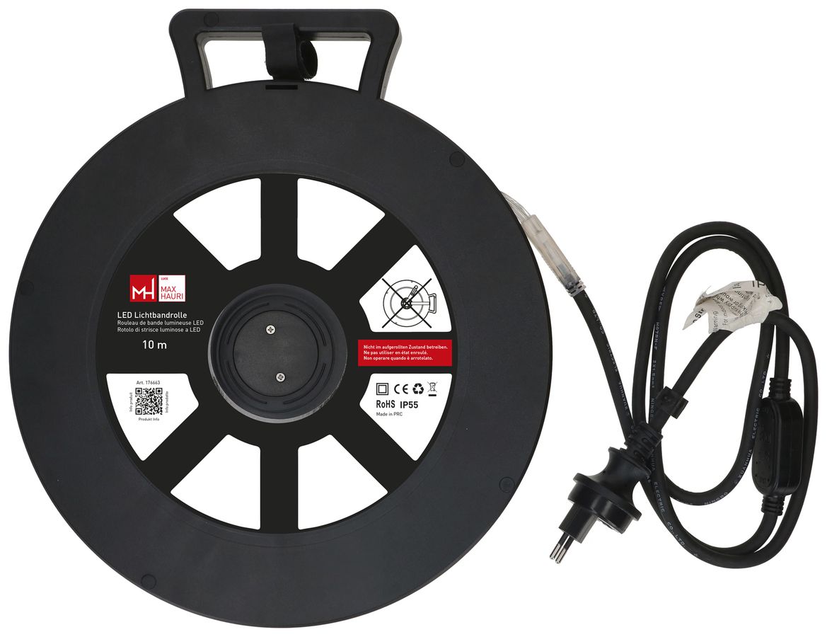 Ruban lumineux LED MAX HAURI IP55 230V 8600lm blanc 4000K 360° 10m