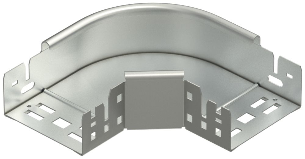 Coude 90° Bettermann avec raccord rapide 60×100mm, A2, 1.4301, 2B