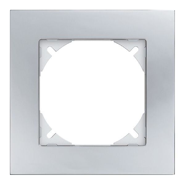 Abdeckrahmen EDIZIOdue prestige 1×1 chromstahl poliert