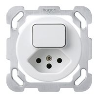 Inserto combinazione INC I basico var+T13 rita.fase asc.20…400W/VA placca fis.bi