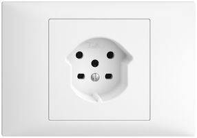 EB-Steckdose EDIZIOdue BKE T15 weiss