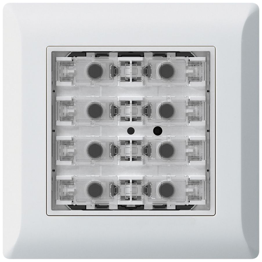 Poussoir KNX ENC KLI p.8×touches 8×points actionnables LED blanc