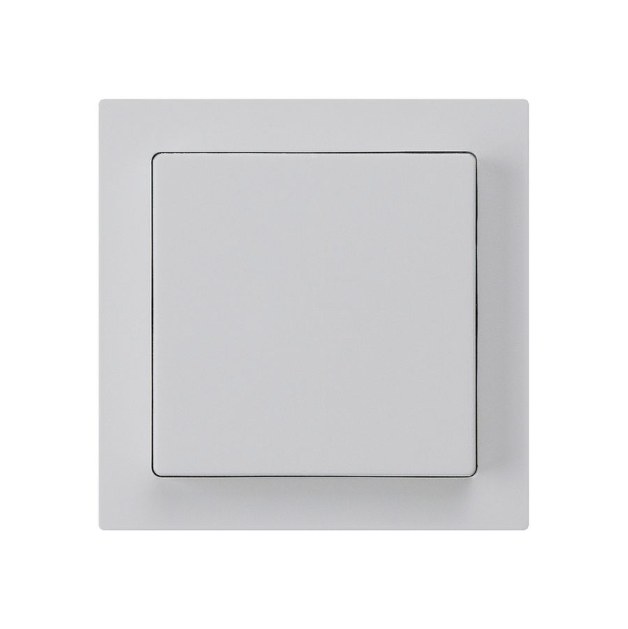 Frontset kallysto 60×60mm hellgrau für Druckdimmer/Babyswitch
