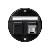UP-Einsatz basico A Kat.6 1×RJ45/s Schrägauslass schwarz