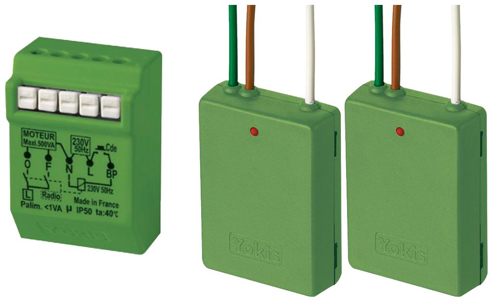 RF-Wechsel-Schaltaktor-Set Yokis 2×E2BPP 1×MTR2000ERP