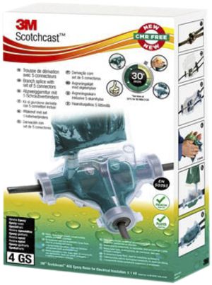 Manchon de jonction/dérivation 3M 92-NBC 2 GS T-forme 4×4…25/5×2.5…25mm²