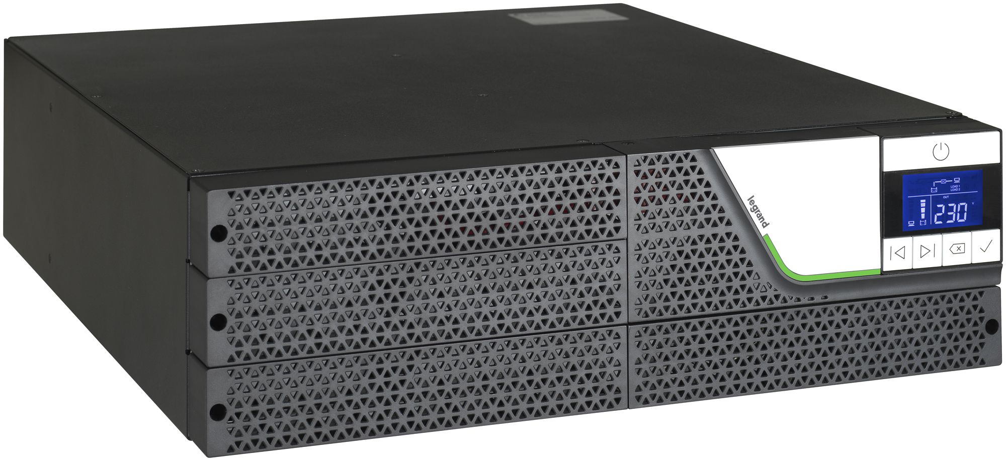 USV-Anlage Legrand KEOR SPE 19" Rack 3U, 1L/1L, 2200VA/1980W, 3min à 100%