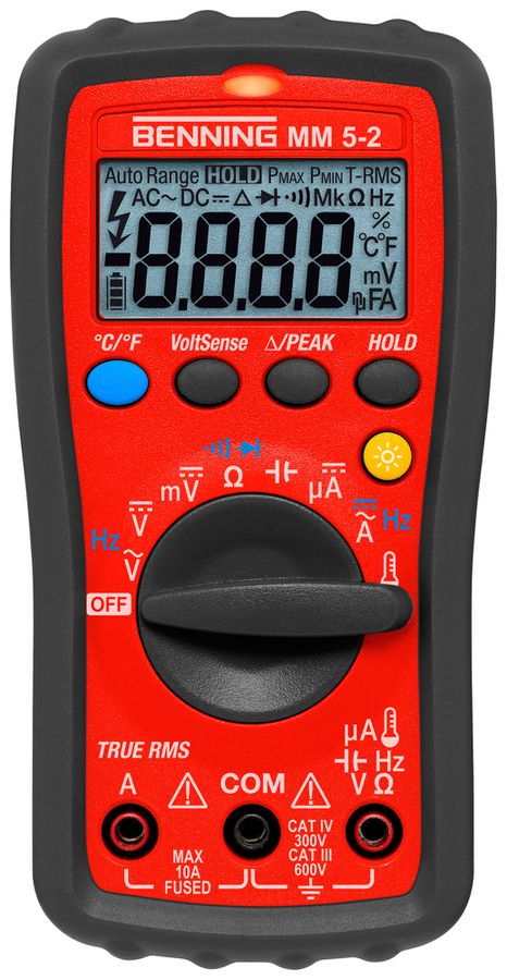 Digital-Multimeter Benning MM 5-2 600VUC 10A 40MΩ CAT III 600V