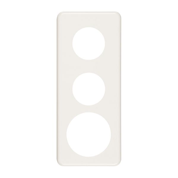 Plaque de recouvrement 3×1 2×43+58 blanc
