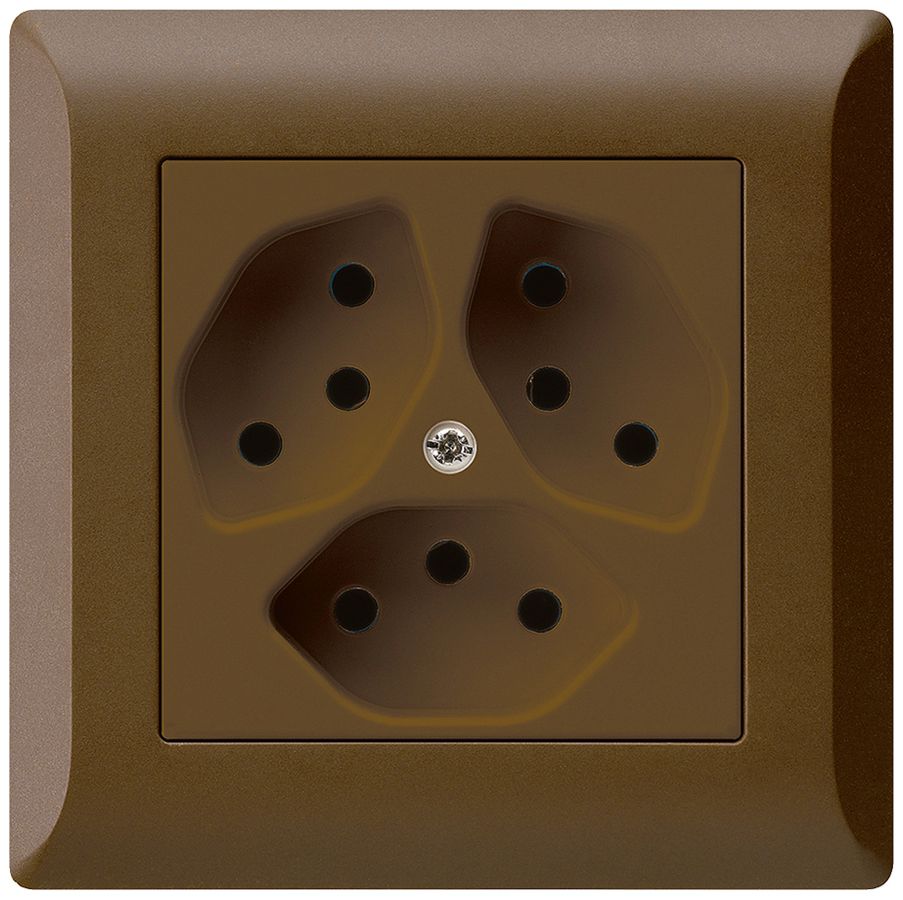 Prise ENC kallysto.line 3×T13 brun