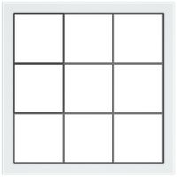 Abdeckrahmen SIDUS 3×3 weiss