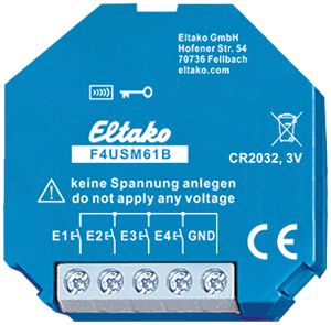 Entrata binaria INS RF Eltako F4USM61B quadrupla a batteria EnOcean