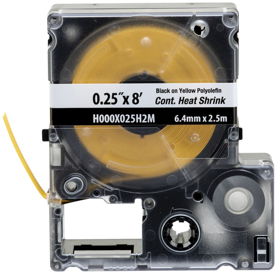 Cassetta di etichette termoretrattili continua Panduit MP, 3.1mm×2.4m, giallo