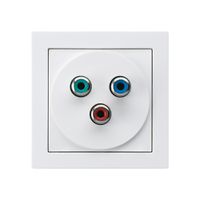 Prise de raccordement kallysto A YUV vidéo RGB blanc