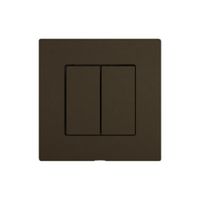 Bedienaufsatz zu Druckschalter EDIZIO.liv Wiser SNAPFIX® 2K WLAN 2T br