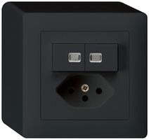 Combinazione luminosa AP 3/1P+A-R+T13 nero kallysto