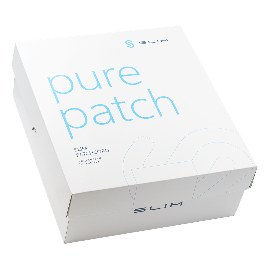 SLIM Patchkabel: 3m, blau, 36-Pack Cat.6A, U/FTP, LSOH, Klinke unbrechbar