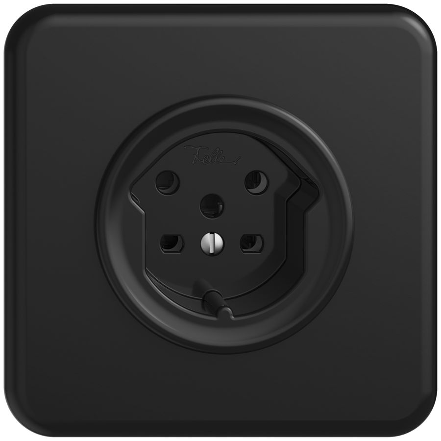 UP-Steckdose STANDARDdue T15 schwarz