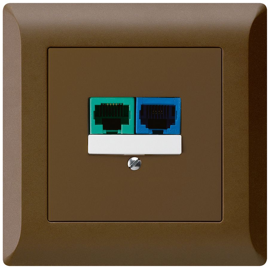 Scatola INC DSL kallysto.line 2×RJ45 marrone