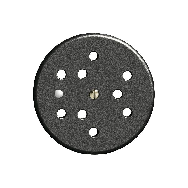 Frontscheibe FH 3×T12 schwarz Ø58mm mit Linse