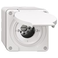 NAP-Drehschalter NEVO, 0/1L, ohne Zylinder, KS, 0-1-0-1, weiss