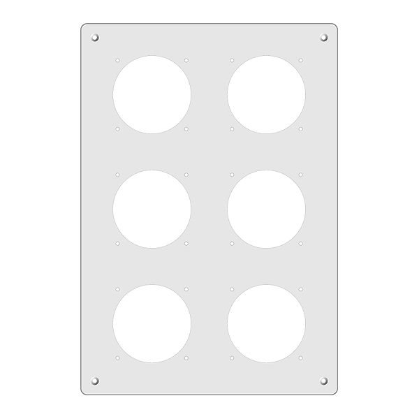 Montageplatte FH 3×2 GV