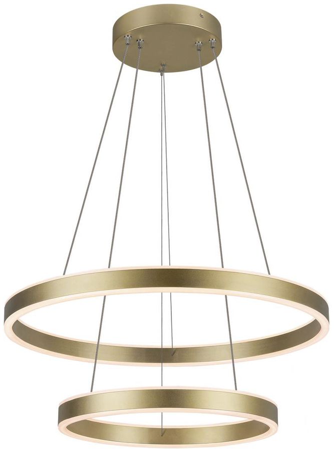 LED-Pendelleuchte SLV ONE DOUBLE PHASE 35W 1230lm 3000K Ø600mm messing