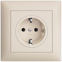 Prise ENC Feller EDIZIOdue Schuko 16A 230V 88×88mm crema