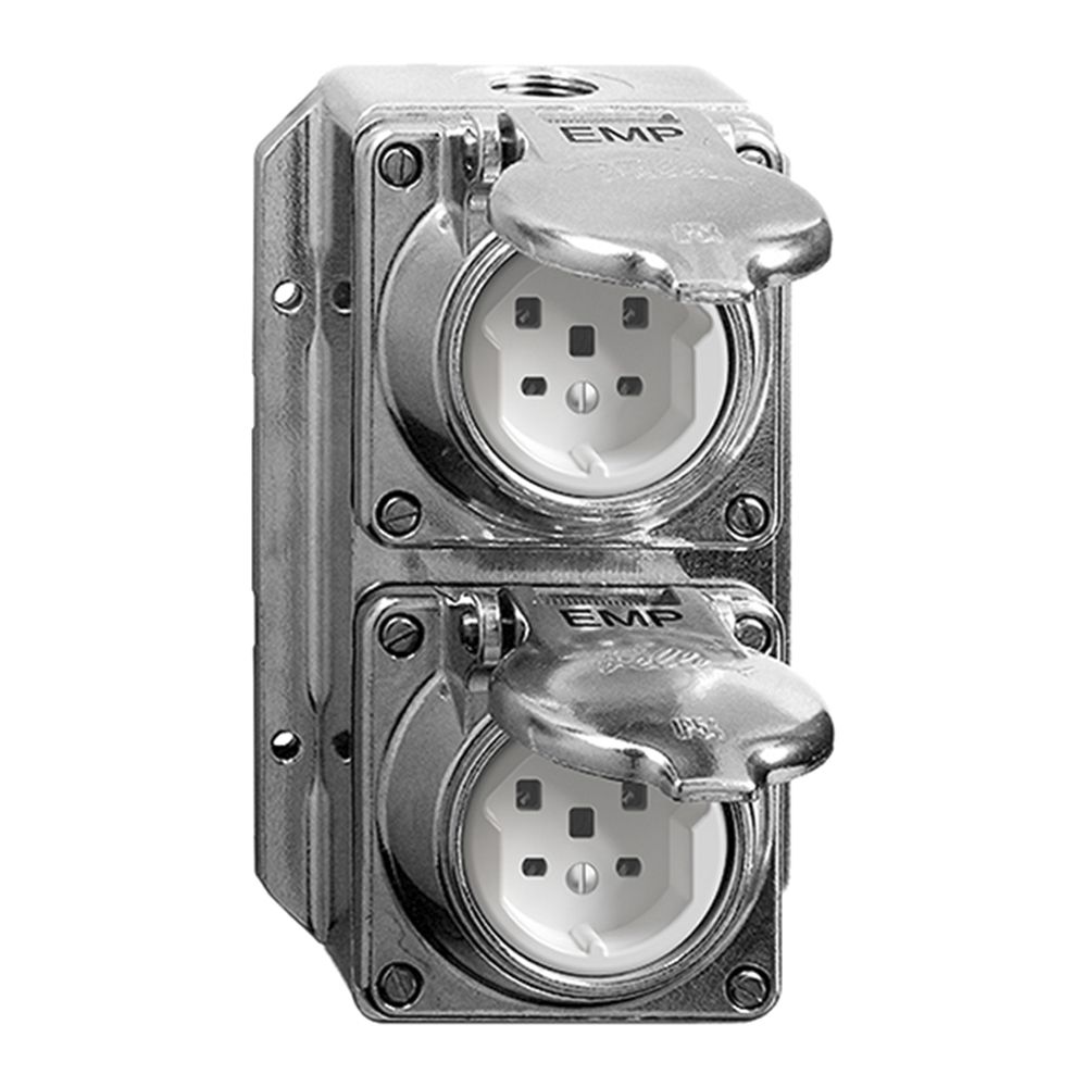 Combinazione AP bagn.I-I 2×T25 EMC Al pallinato, mors.a vite