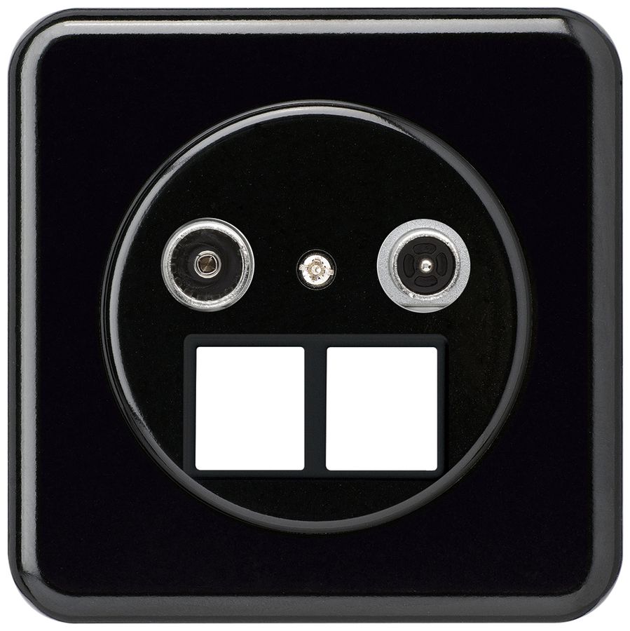 Prise multimédia ENC basico TV-R montage C 4dB 2GHz noir