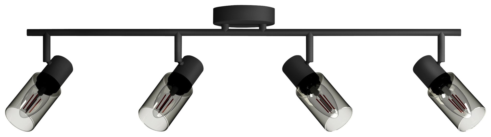 Spot Philips Palms E14 4×25W 694×162mm noir