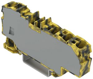 Borne de passage WAGO Contact TOPJOB S 1×6/6×1.5mm² gris foncé/jaune